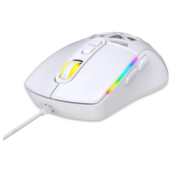Claws Nexus X1 Beyaz Makrolu Optik Kablolu Oyuncu Mouse - Görsel 4