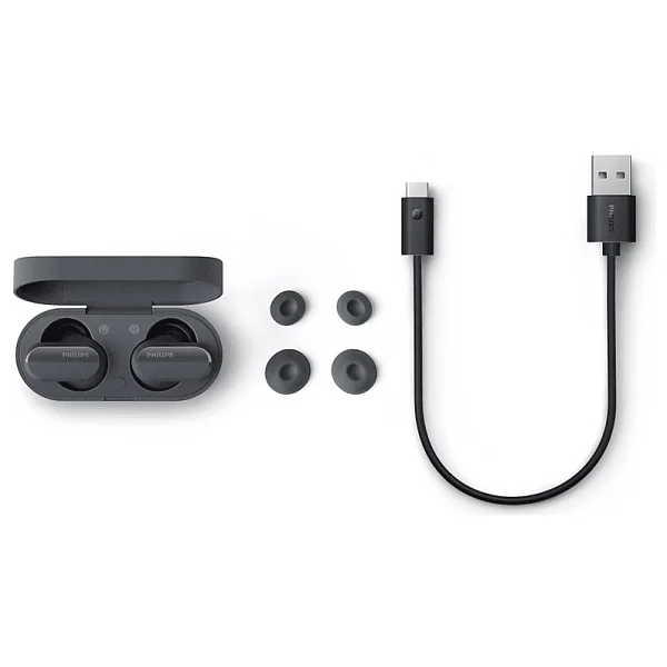 Philips Tat3508bk TWS ANC Siyah Kulak İçi Bluetooth Kulaklık - Görsel 2