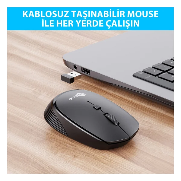 Lenovo Lecoo Ws202 Beyaz Ergonomik Optik Kablosuz Mouse - Görsel 7