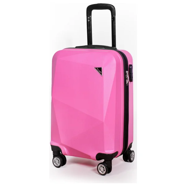 Polo&Sky Elmas Abs Pembe Kabin Boy Valiz - Görsel 7