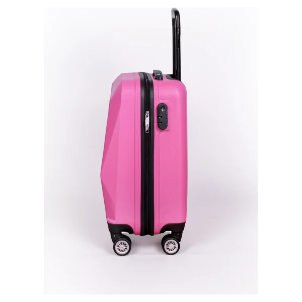 Polo&Sky Elmas Abs Pembe Kabin Boy Valiz - Görsel 9