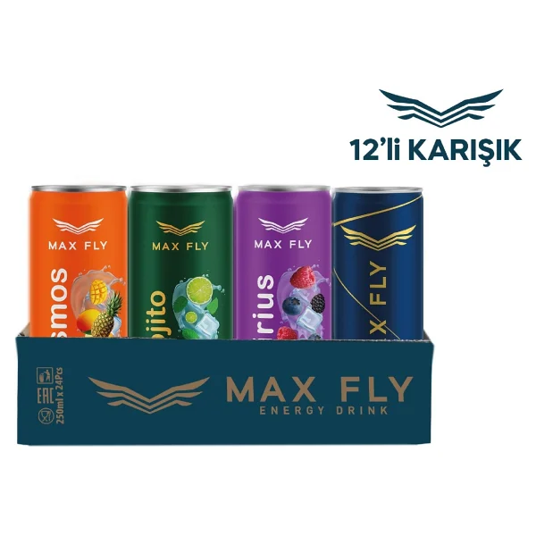 Max Fly Enerji İçeceği 250 Ml Karma Paket 12'li - Görsel 6