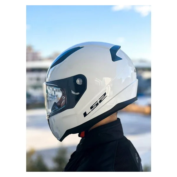 LS2 Rapid 2 Beyaz Full Face Motor Kaskı