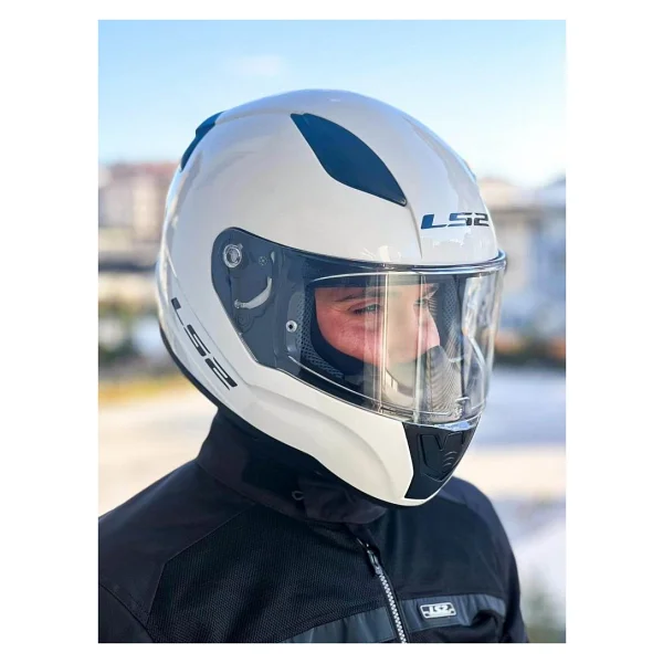 Ls2 Rapid 2 Beyaz Full Face Motor Kaskı - Görsel 3