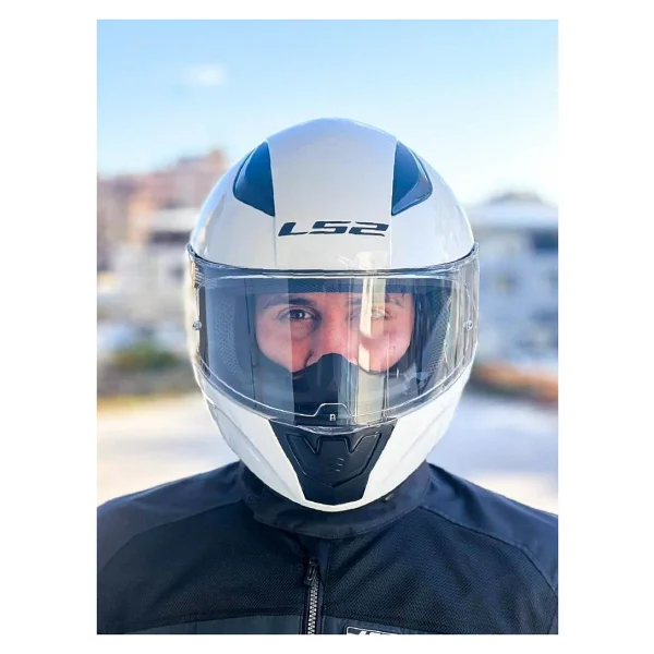 Ls2 Rapid 2 Beyaz Full Face Motor Kaskı - Görsel 4
