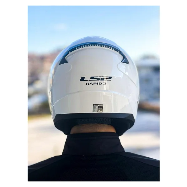 Ls2 Rapid 2 Beyaz Full Face Motor Kaskı - Görsel 5