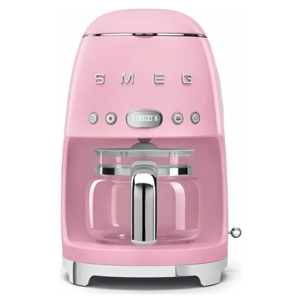 Smeg Pembe Filtre Kahve Makinesi 1 Fincan Kapasiteli Cam Hazne İle Otomatik Kapanma Özelliği - Görsel 3