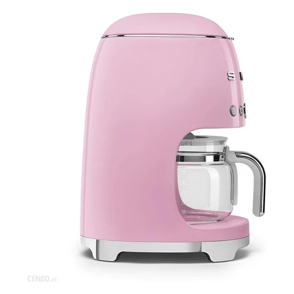 Smeg Pembe Filtre Kahve Makinesi 1 Fincan Kapasiteli Cam Hazne İle Otomatik Kapanma Özelliği - Görsel 5