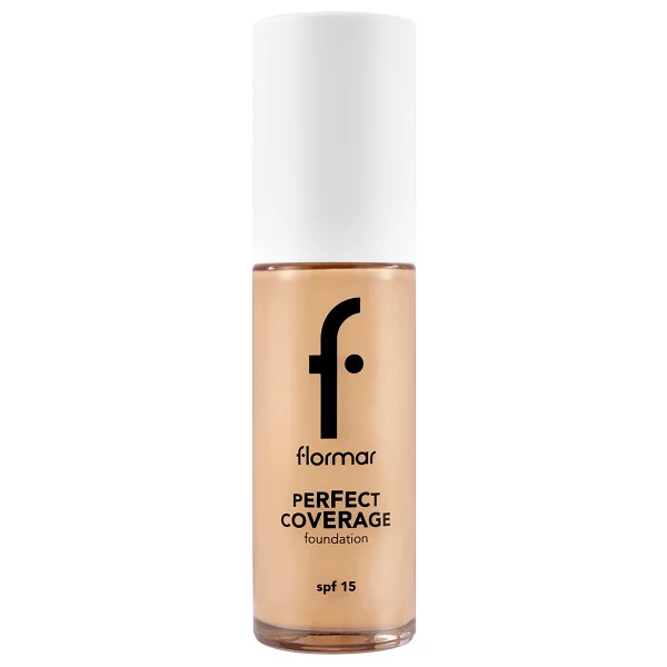 Flormar Perfect Coverage Yarı Parlak Bitişli Spf 15 103 Creamy Beige 30 Ml Likit Fondöten - Görsel 3