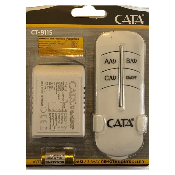 Cata Ct-9115 3lu Avize Kumandasi (2 Adet) - Görsel 2