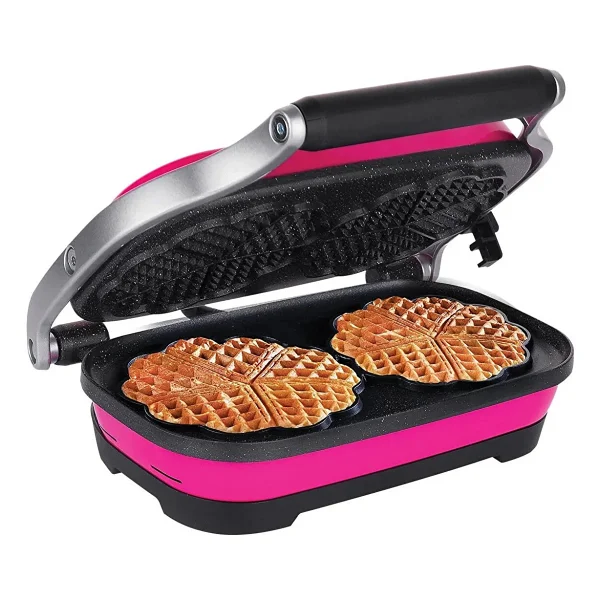 Aksu Vintage T62w Pembe Waffle Makinesi - Görsel 3