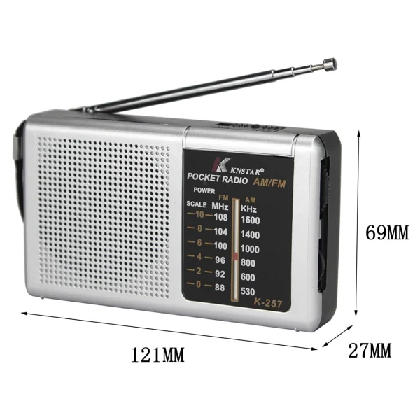 Knstar K-257 Mini Cep Radyo - Görsel 2