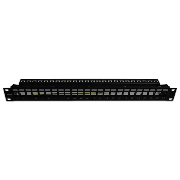 Beek 19' 1u Modular Patch Panel24-Port Shielded(Keystone Jacks Not Included) - Görsel 2