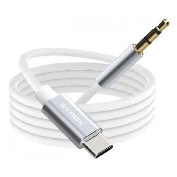 Syrox Dt24t-J Type-C To Jack 3.5 Mm Kulaklık Dönüştürücü Tüm Type-C Telefonlar Ile Uyumlu Aux Dönüştürücü - Gri - Görsel 2