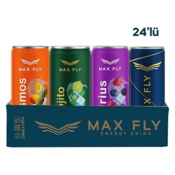 Max Fly Enerji Içeceği 250 Ml Karma Paket 24'lü - Görsel 6