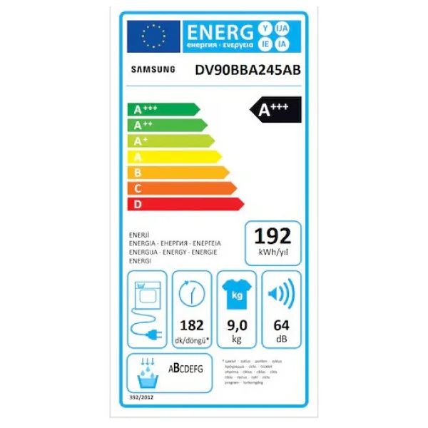 Samsung Dv90bba245abah 9 Kg Çamaşır Kurutma Makinesi - Görsel 6