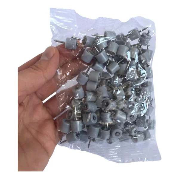 Glaswen Çivili Raf Pimi Duvar Dolap Mobilya Pimi Sert Plastik Raf Tutucu Gri - Görsel 3