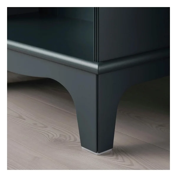 Ikea Lommarp Açık Kitaplık Koyu Mavi-Yeşil Renk 65x199 Cm Ev-Ofis Düzenleyici Raf - Yok - Görsel 2