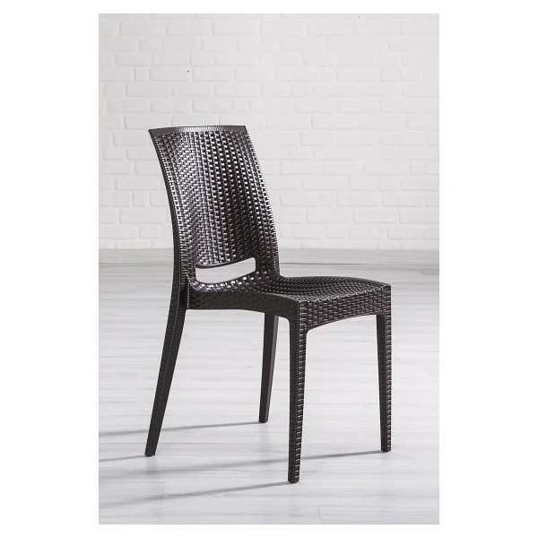 Mobetto 2 Adet Rattan Kahve Sandalye Balkon Bahçe Teras - Görsel 4