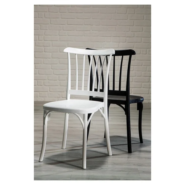 Mobetto 6 Adet Violet Beyaz Sandalye / Balkon-Bahçe-Mutfak - Görsel 4