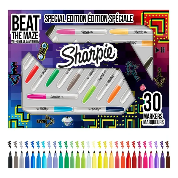 Sharpie Fine Labirent Kutu 30'lu Permanent Marker Seti - Görsel 7