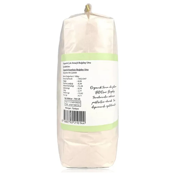 Og Natural Organik Çok Amaçlı Buğday Unu 700 Gr - Görsel 3