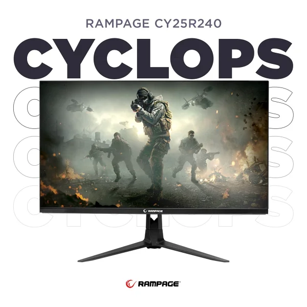 Rampage Cyclops Cy25r240 25" 1 Ms Full HD 240 Hz Oyuncu Monitörü - Görsel 3