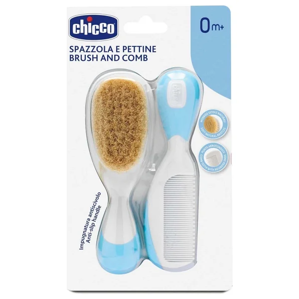 Chicco Bebek Fırça Tarak Seti 933 Mavi - Görsel 2