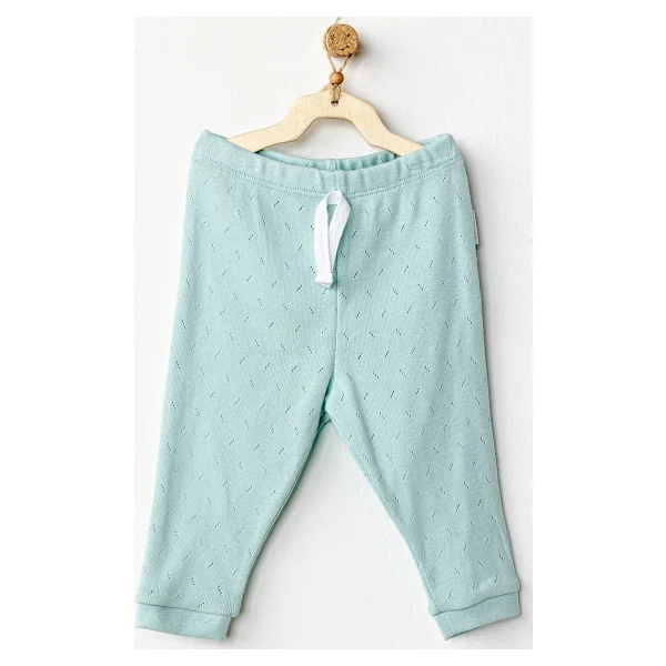 Andywawa Jacquard Bebek Pantolonu Ac24707 Mavi 6-9 Ay - Görsel 5
