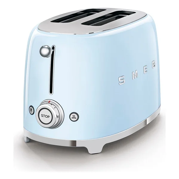 Smeg Retro Tsf01pbeu Pastel Mavi Ekmek Kızartma Makinesi - Görsel 2