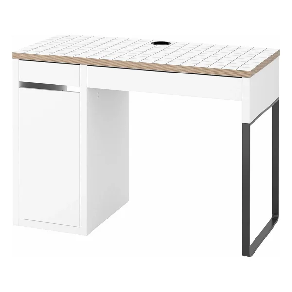Ikea Çalışma Masası Mıcke Beyaz-Antrasit Renk 105x50 Cm Ev-Ofis Çalışma Ünitesi - Görsel 6