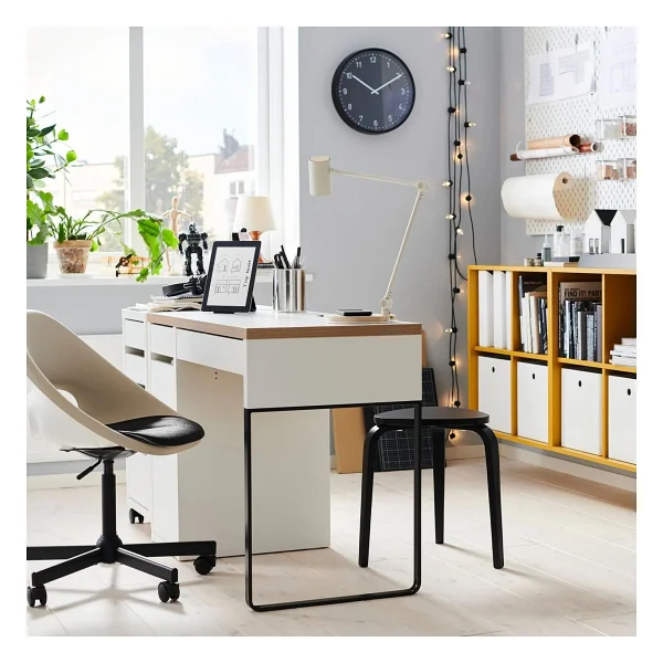 Ikea Çalışma Masası Mıcke Beyaz-Antrasit Renk 105x50 Cm Ev-Ofis Çalışma Ünitesi - Görsel 5