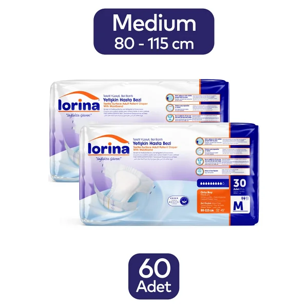 Lorina Belbantlı Orta Boy M 30'lu 2 Adet Hasta Bezi - Görsel 4