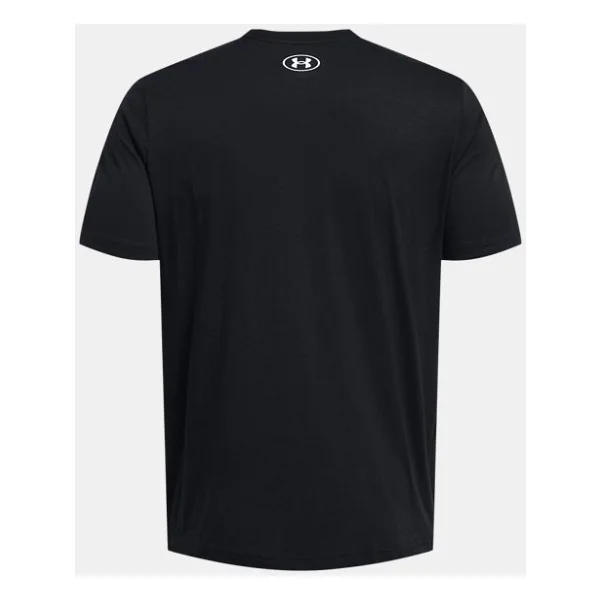 Under Armour Sportstyle Logo Update 1382911-001 Siyah Kısa Kollu Bisiklet Yaka Erkek Tişört - Görsel 4