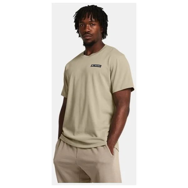 Under Armour Heavyweight Armour Label 1382831-011 Gri Kısa Kollu Bisiklet Yaka Erkek Tişört - Görsel 8