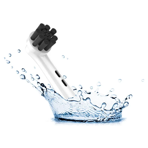 Denthauz Charcoal - Ekstra Beyazlık Oral-B Uyumlu Diş Fırçası Başlığı - 4 Adet Yedek Başlık - Görsel 4