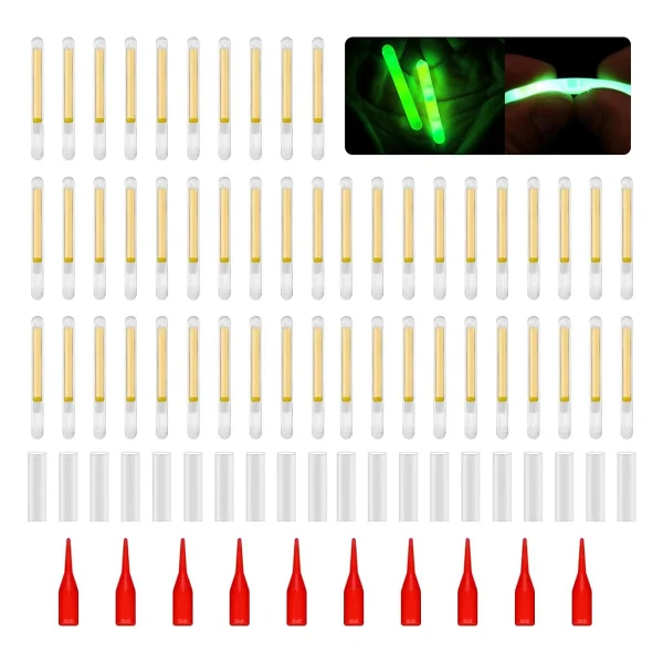 Valkyrie 50 Adet Kutulu Extra Aparatlı Fosfor Fitili - 39x4,5mm XXL Boy - Glow Sticks - Yem İçi, Olta Ucu, Şamanda - Görsel 2