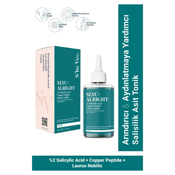 She Vec Slyc-Alright Sivilce Ve Siyah Nokta Karşıtı Arındırıcı Tonik 200 Ml - Görsel 9