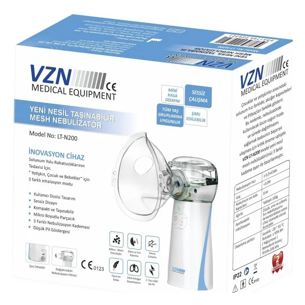 Vzn Lt-N200 Taşınabilir Mesh Nebulizatör - Görsel 2