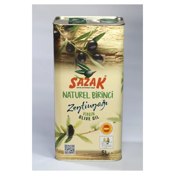 Sazak Natürel Birinci Zeytinyağı 5 Lt Teneke - Görsel 2