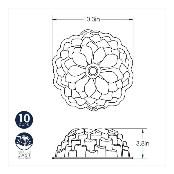 Nordic Ware Çicek Bundt Kek Kalıbı - Görsel 4