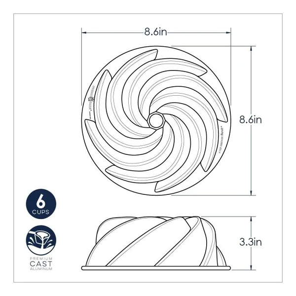 Nordic Ware Heritage Bundt Pan Kek Kalıbı - Görsel 3