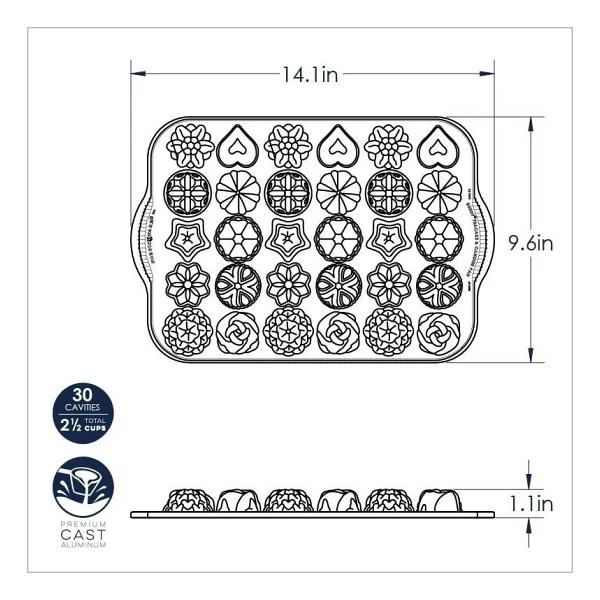 Nordic Ware 5 Çayı Mini Kek Şekilleri Kalıbı - Görsel 3