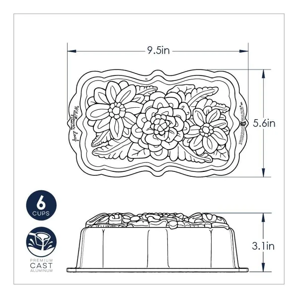 Nordic Ware Kırçiceği Kek Kalıbı - Görsel 5