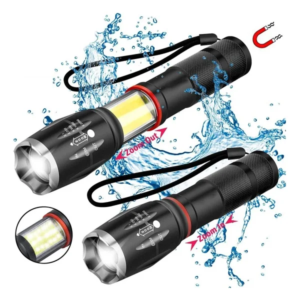 Valkyrie T6 Cob 8000 Lümen LED El Feneri - Görsel 3