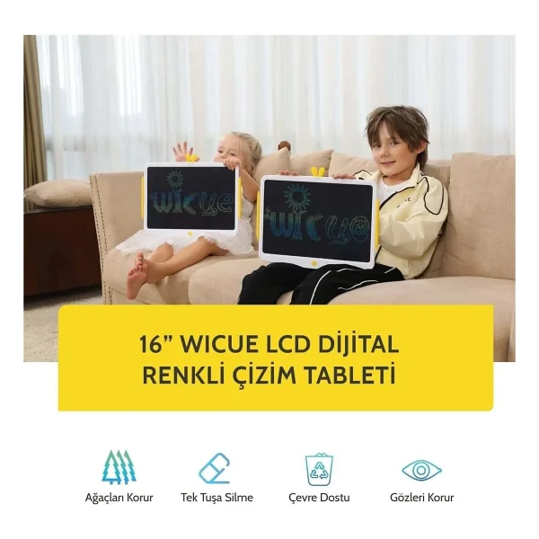 Xiaomi Wicue Lcd Dijital Renkli 16" Çizim Tableti - Görsel 4