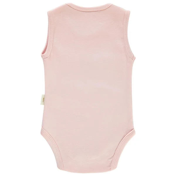 Civil Baby Bebek Organik Çıtçıtlı Badi 0-18 Ay Pembe 9-12 Ay - Görsel 2