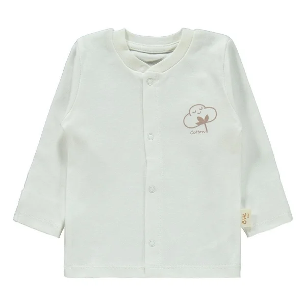 Civil Baby Bebek Organik Pijama Takımı 0-6 Ay Ekru - 0 - 1 Ay - Görsel 2