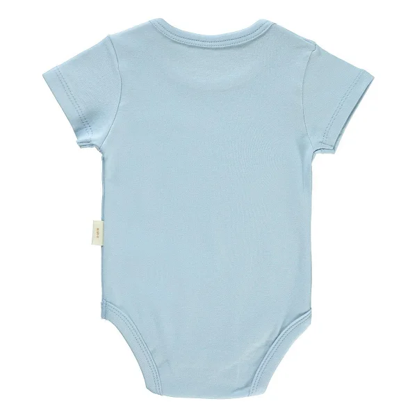 Civil Baby Bebek Organik Çıtçıtlı Badi 0-18 Ay Mavi 9-12 Ay - Görsel 2