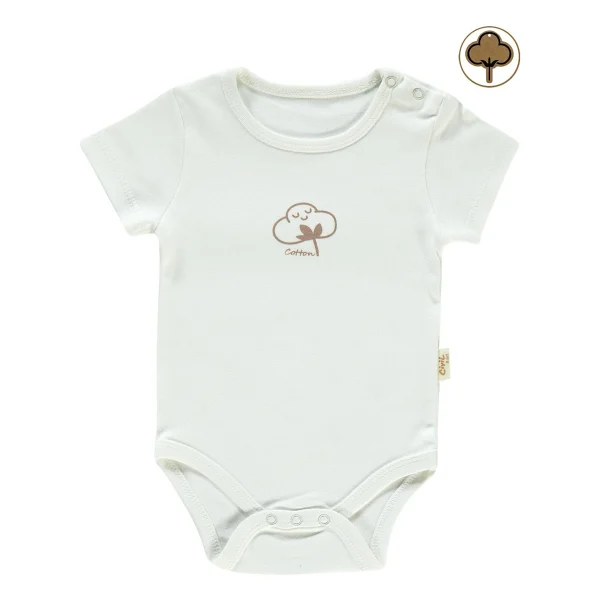 Civil Baby Bebek Organik Çıtçıtlı Badi 0-18 Ay Mavi 9-12 Ay - Görsel 4